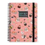 Notebook Spiral Large – тетратка со спирала, голема, линии Sushi Cat
