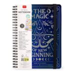 Notebook Spiral Large – тетратка со спирала, голема, линии Moth - Image 3