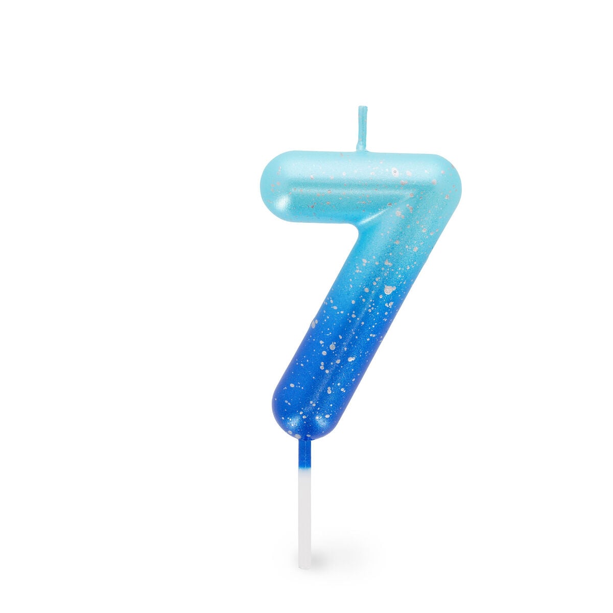 CNU0018-1 Happy Birthday Candles – свеќа Number 7 – Blue - Image 1