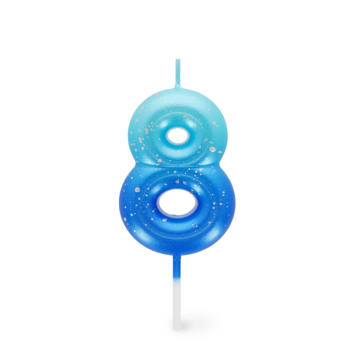 CNU0019-1 Happy Birthday Candles – свеќа Number 8 – Blue - Image 1