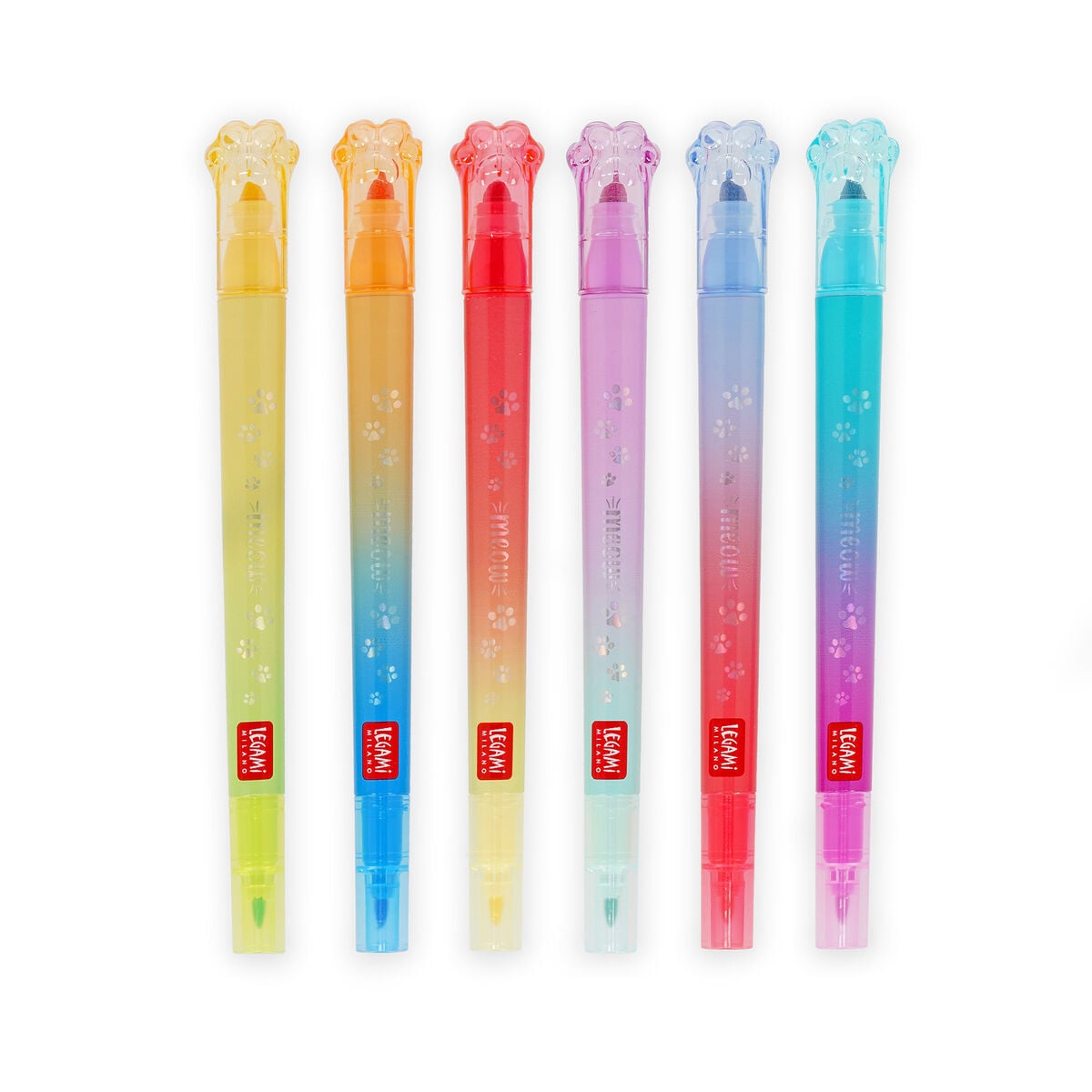 COH0001-1 Meow Dual-Tip Layering Markers - сет од 6 маркери - Image 1