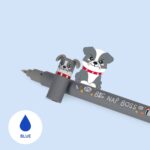 Erasable Pen set – сет од 3 пенкала Golden + Bulldog + Poodle - Image 5