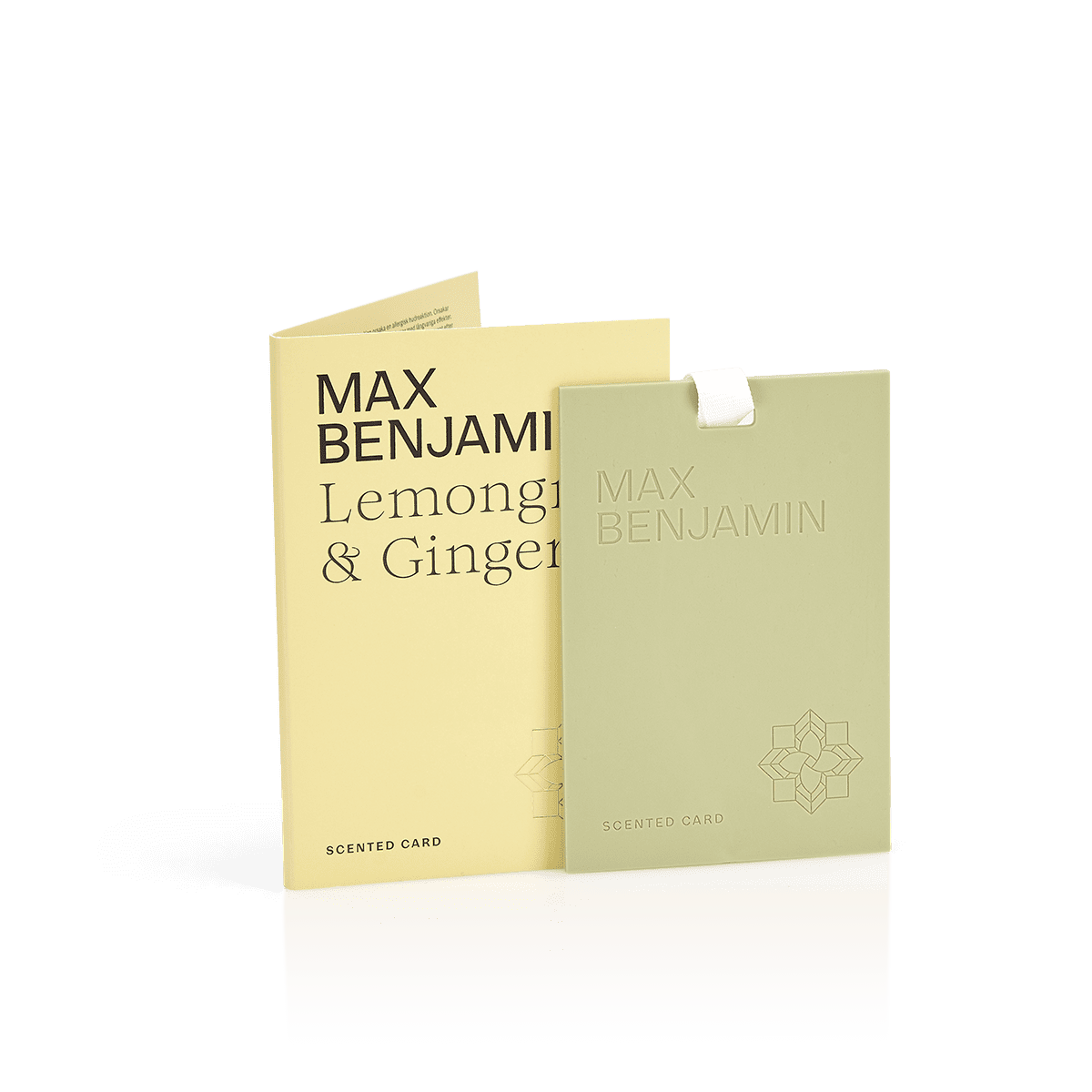 RB-SC01-1 Max Benjamin Scented Card - освежувач за гардеробер, Lemongrass and Ginger - Image 1