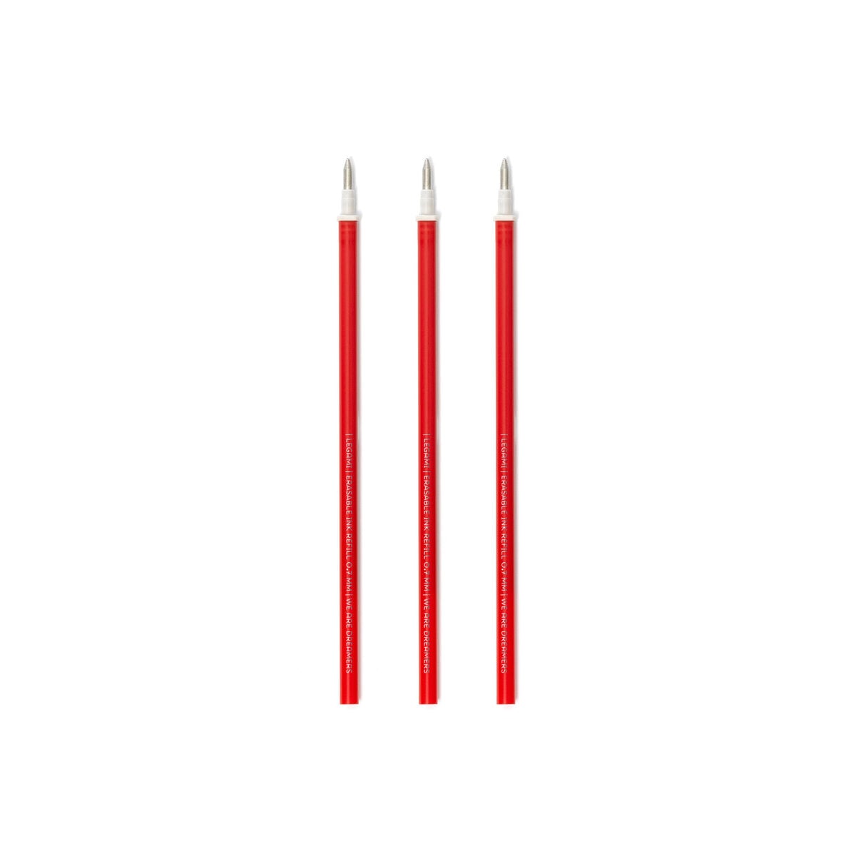 REFEP0006_1 Erasable Pen Refills - сет од 3 рефили, Red - Image 1