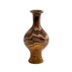 JORVEN - вазна Ø19x40 cm glass brown+cream+black