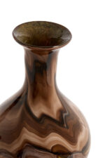 JORVEN - вазна Ø19x40 cm glass brown+cream+black - Image 2