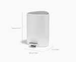 EasyStore 5L Bathroom Bin - корпа за отпадоци, Gloss White - Image 4