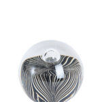 MATHYAS - украс Ø10x10 cm glass black+white