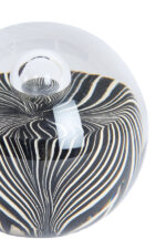 MATHYAS - украс Ø10x10 cm glass black+white - Image 2