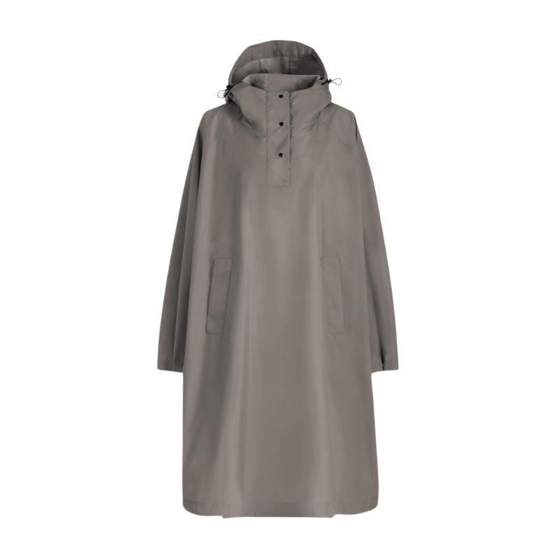 AW6068_1 (1) Mini Maxi Raincoat- кабаница, Dark Taupe - Image 1