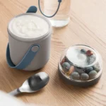 Dual lunch pot grey - сад за пренос на храна grey - слика 3