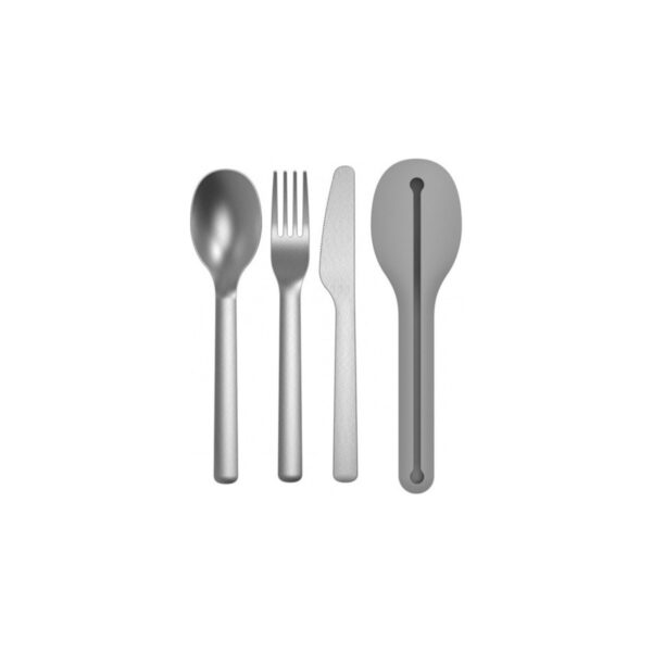 Travel flatware set grey - прибор за јадење
