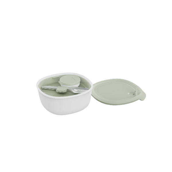 Lunchbox with flatware set Sage - Кутија за пренос на храна + прибор - слика 2