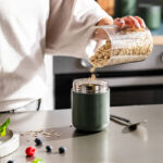 Snackable Food Jar 0,50L Nommie - Сад за складирање, Khaki - слика 4
