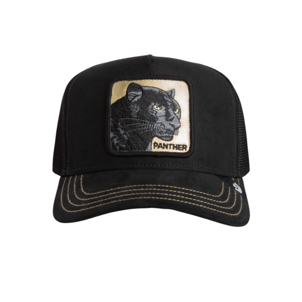 Baseball Cap Golden Panther, Black - капа