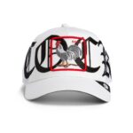 Baseball Cap Old English Cock, White - капа