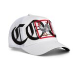 Baseball Cap Old English Cock, White - капа - Image 3