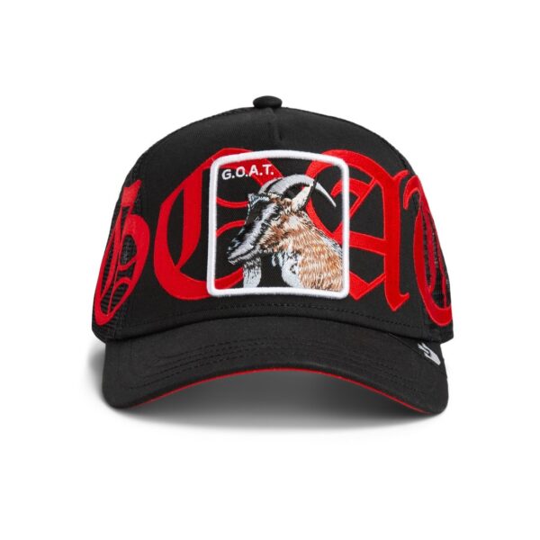 Baseball Cap Old English GOAT, Black - капа