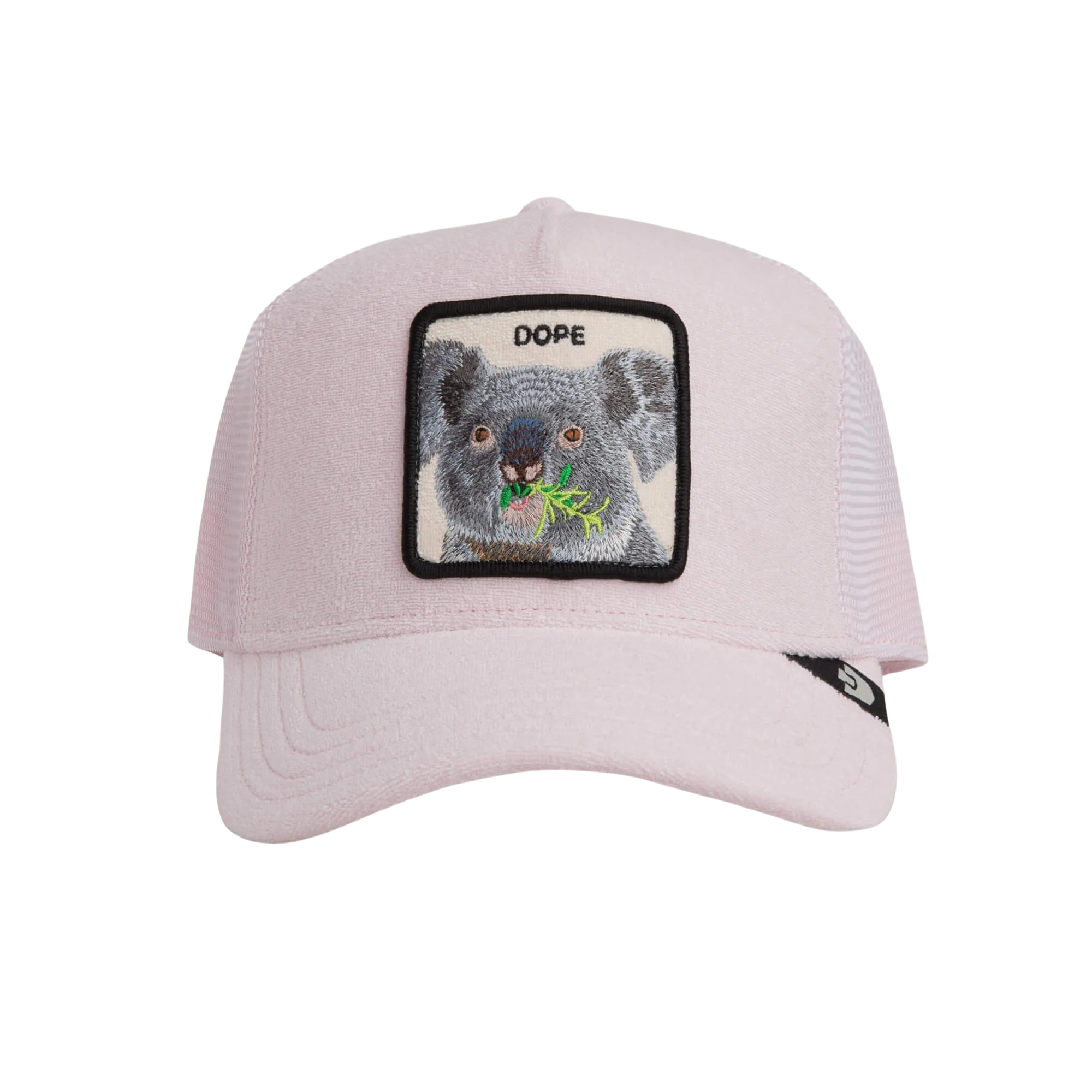 GB-101-2907-WHI (1).jpg - Edited Baseball Cap Terry Cloth Koala, Dusty Pink - капа - Image 1
