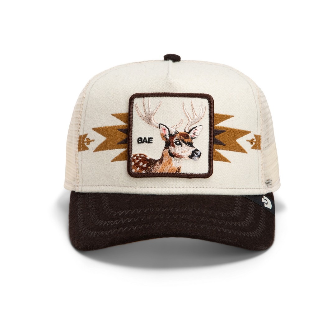 GB-101-3133-CHA01 (1) Baseball Cap Canyon Bae Reindeer, Beige - капа - Image 1
