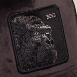 Baseball Cap Velour Boss Gorilla, Black - капа - Image 3
