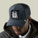 Baseball Cap Velour Wise Ass Owl, Blue - капа - Image 2