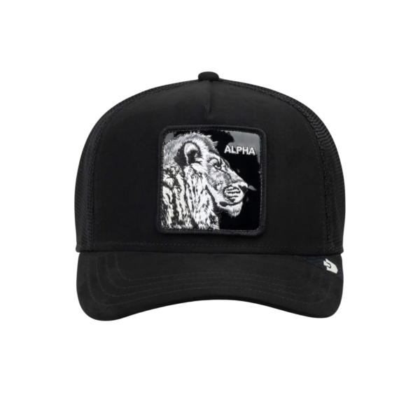 Baseball Cap Black Out Lion, Black - капа