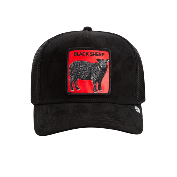 Baseball Cap Pecora Nera Rossa Sheep, Black - капа