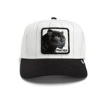 Baseball Cap Pinstripe Panther, White-Black - капа