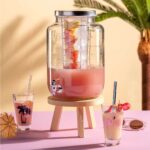 SUCCO beige wood beverage dispenser base - дрвена подлога за диспанзер за пијалоци - Image 5