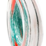 Sculpture 38 cm white/turquoise Rotate - украс - Image 3