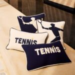 LACOSTE LTENNISB Beige - навлака за перница 45х45 – слика 4