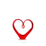 Sculpture HEART 24 cm red - украс