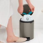 NewIcon Pedal Bin - канта за отпадоци, 5L platinum - Image 6