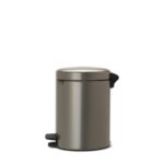 NewIcon Pedal Bin - канта за отпадоци, 5L platinum - Image 2