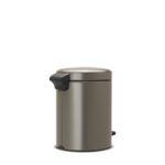 NewIcon Pedal Bin - канта за отпадоци, 5L platinum - Image 3