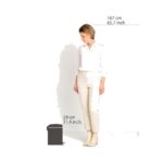 NewIcon Pedal Bin - канта за отпадоци, 5L platinum - Image 4