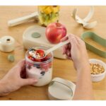 Natural Jar with Spoon - сад за храна со лажица (400мл) - Image 5