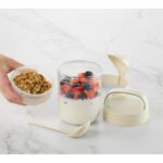 Natural Jar with Spoon - сад за храна со лажица (600мл) - Image 3
