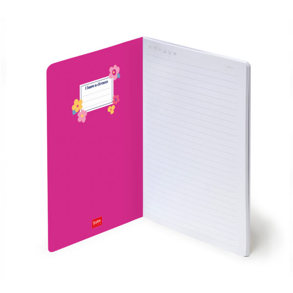 Notebook Medium – A5 тетратка (линии), Flowers – слика 2