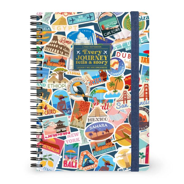 Spiral Notebook Medium – A5 тетратка со спирала, Travel