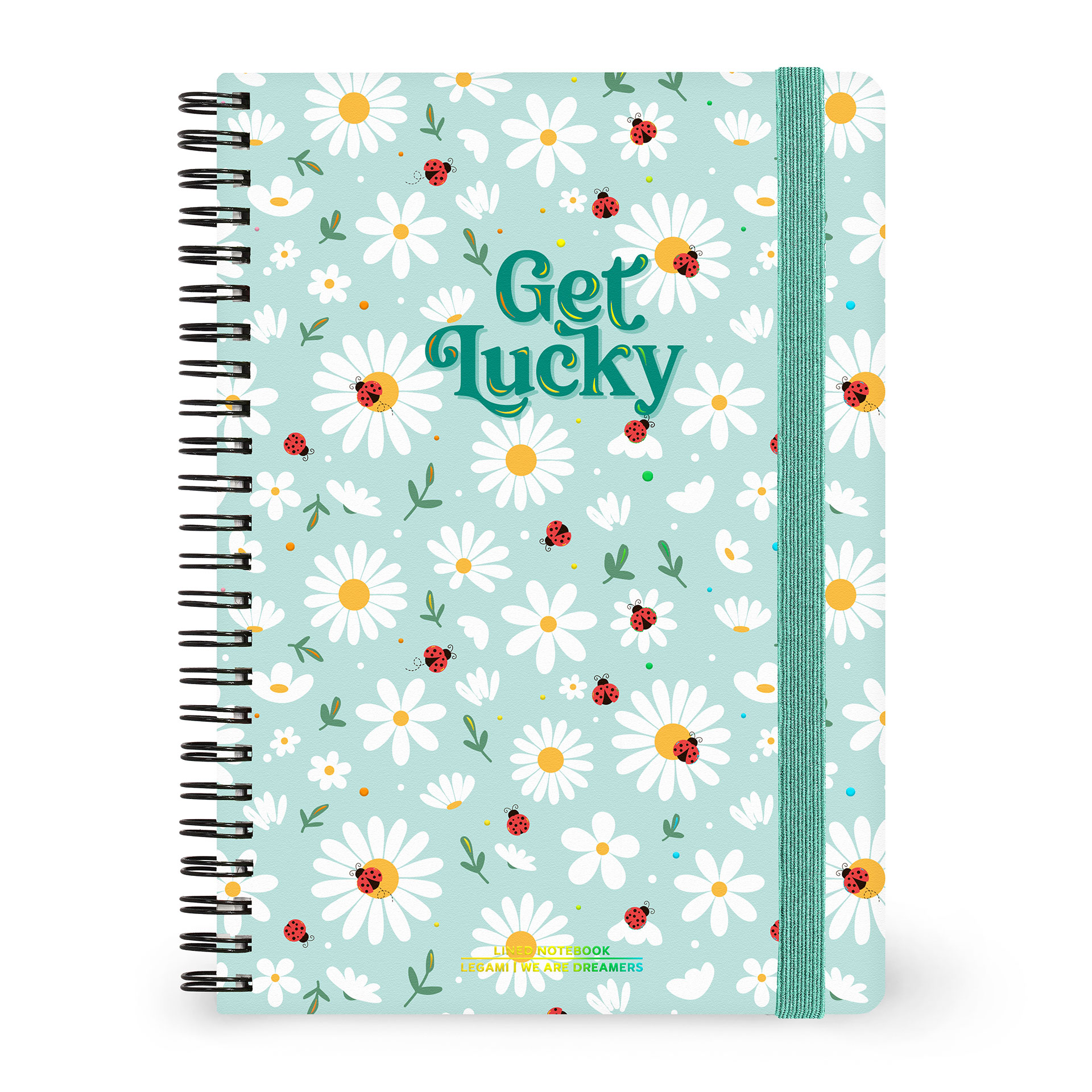 A5NOTS0058_1.jpg Spiral Notebook Medium – A5 тетратка со спирала, Ladybug Green