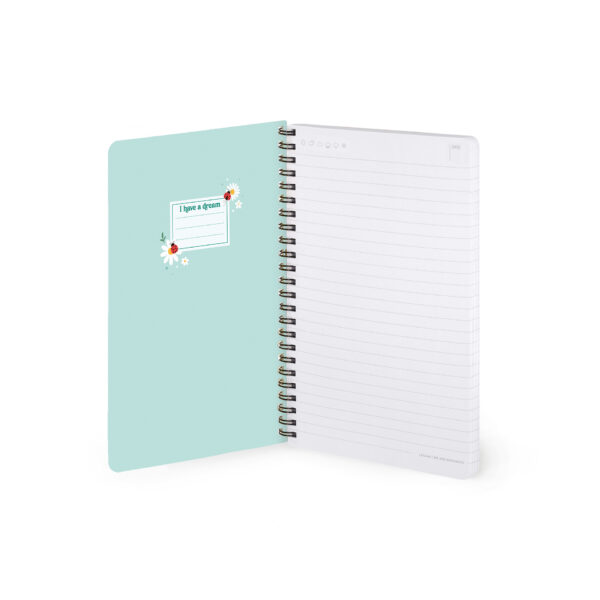 Spiral Notebook Medium – A5 тетратка со спирала, Ladybug Green – слика 2