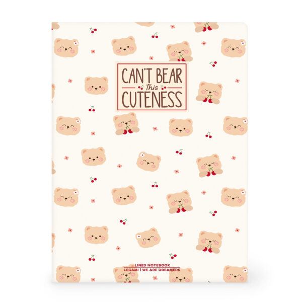 Notebook Large – B5 тетратка (линии), Teddy Bear