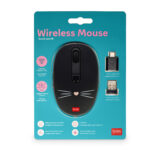 Wireless Mouse - безжичен глушец, Kitty Black – слика 4